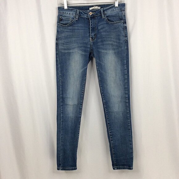 KanCan Mid Rise Skinny Jeans Womens Size 9/28 Blue Medium Wash Denim - Picture 2 of 9